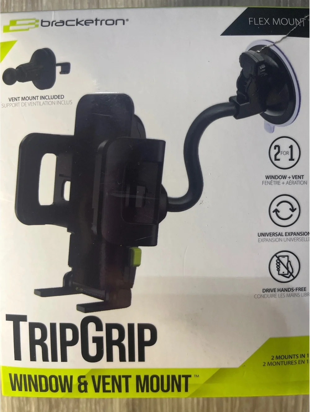 Window & Vent Mount Phone Holder Bracketron TripGrip Universal Phone Mount